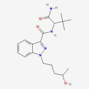 Chemical structure of ADB-PINACA N-(4-hydroxypentyl) metabolite