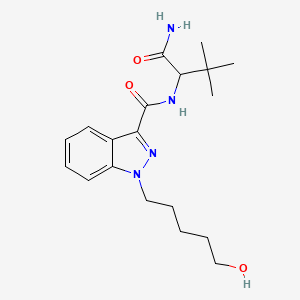 Chemical structure of ADB-PINACA N-(5-hydroxypentyl) metabolite