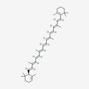 Chemical structure of α-Carotene