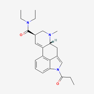 Chemical structure of 1P-LSD (solution)