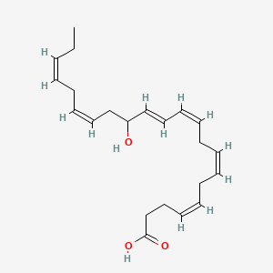 Chemical structure of (±)14-HDHA