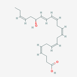 Chemical structure of 17(R)-HDHA