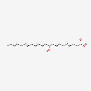 Chemical structure of (±)10-HDHA