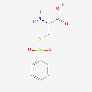 Chemical structure of S-Phenylsulfonylcysteine
