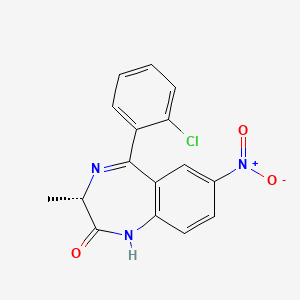 Chemical structure of Meclonazepam