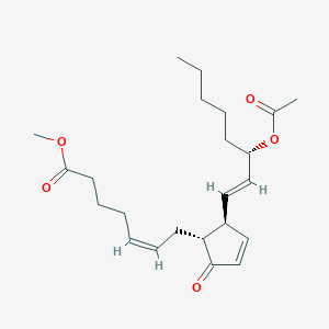 Chemical structure of 15(S)-acetate Prostaglandin A2 methyl ester