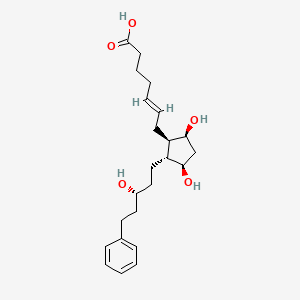 Chemical structure of trans-Latanoprost Acid
