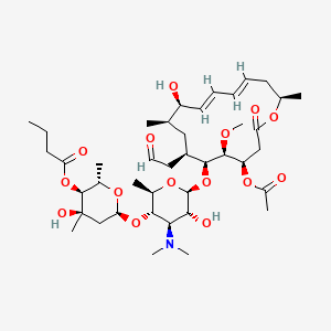Chemical structure of Leucomycin A4