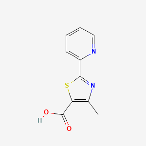 Chemical structure of 2-(2-Pyridyl)-4-methylthiazole-5-carboxylic acid