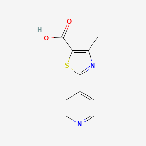 Chemical structure of 2-(4-Pyridyl)-4-methylthiazole-5-carboxylic acid