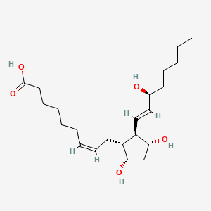 Chemical structure of 1a,1b-dihomoprostaglandin F2