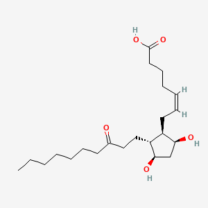 Chemical structure of Unoprostone