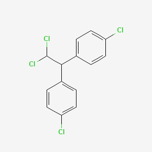 Chemical structure of p,p'-DDD