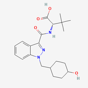 Chemical structure of MAB-CHMINACA metabolite M3