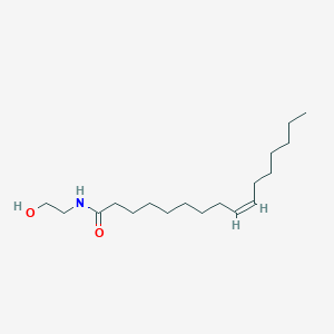 Chemical structure of Palmitoleoyl Ethanolamide