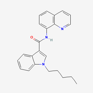 Chemical structure of JWH 018 8-quinolinyl carboxamide