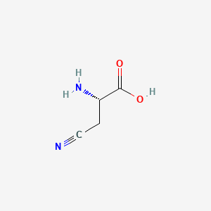 Chemical structure of β-cyano-L-Alanine