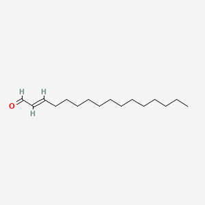 Chemical structure of 2-Hexadecenal
