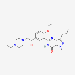 Chemical structure of Acetildenafil