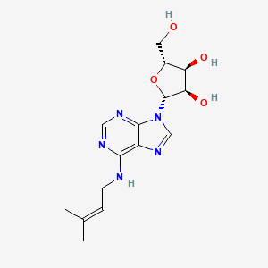 Chemical structure of Isopentenyladenosine