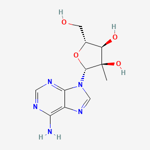 Chemical structure of 2'-C-Methyladenosine
