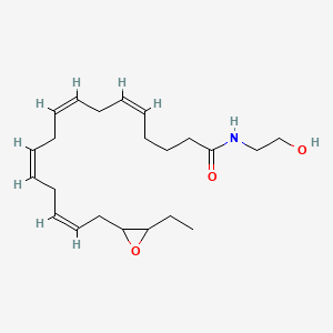 Chemical structure of (±)17(18)-EpETE-Ethanolamide