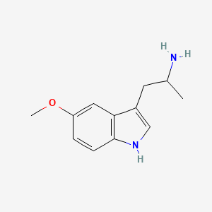 Chemical structure of 5-methoxy AMT