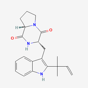 Chemical structure of Deoxybrevianamide E