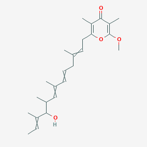 Chemical structure of Actinopyrone A