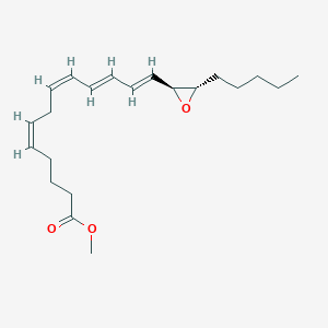 Chemical structure of 14,15-Leukotriene A4 methyl ester