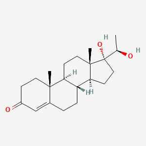 Chemical structure of 17α,20β-Dihydroxy-4-pregnen-3-one