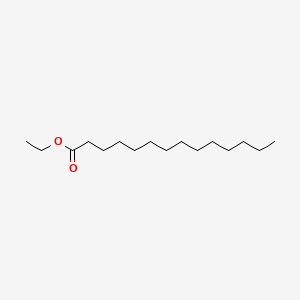 Chemical structure of Ethyl Myristate