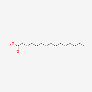 Chemical structure of Methyl Pentadecanoate