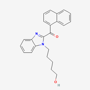 Chemical structure of FUBIMINA N-(5-hydroxypentyl) metabolite