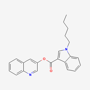 Chemical structure of PB-22 3-hydroxyquinoline isomer