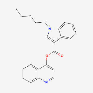 Chemical structure of PB-22 4-hydroxyquinoline isomer