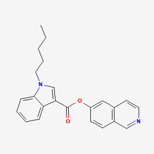 Chemical structure of PB-22 6-hydroxyisoquinoline isomer
