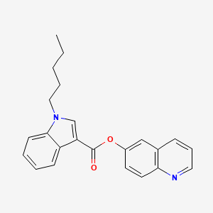 Chemical structure of PB-22 6-hydroxyquinoline isomer