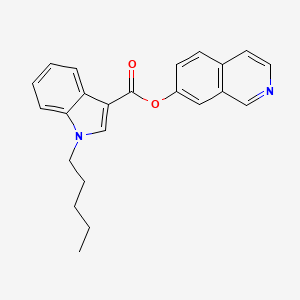 Chemical structure of PB-22 7-hydroxyisoquinoline isomer