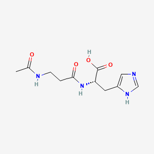 Chemical structure of N-acetyl-L-Carnosine