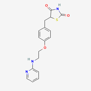 Chemical structure of N-desmethyl Rosiglitazone