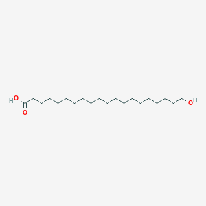 Chemical structure of 20-Hydroxyicosanoic acid
