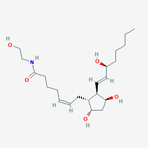 Chemical structure of 11β-Prostaglandin F2α Ethanolamide