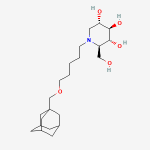 Chemical structure of AMP-Deoxynojirimycin