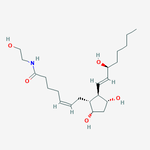 Chemical structure of PGF2alpha-EA