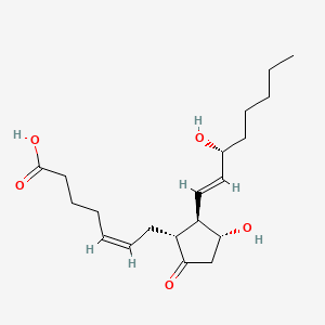 Chemical structure of 15(R)-Prostaglandin E2