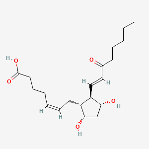 Chemical structure of 15-keto-PGF2alpha