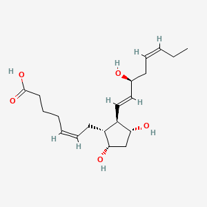 Chemical structure of PGF3alpha
