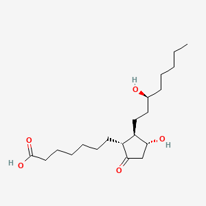 Chemical structure of Dihydroprostaglandin E1