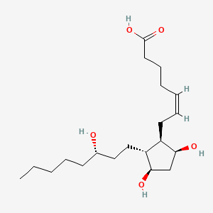 Chemical structure of 13,14-Dihydro-PGF2alpha